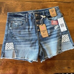 Big girls Hippie girl denim shorts size 14 blue